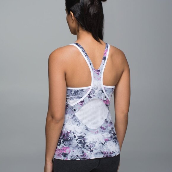 Crossback Tank - White Deep Navy / White - Size 8 - Picture 1 of 4